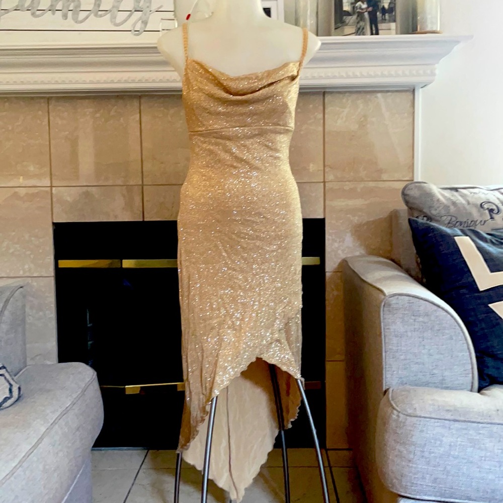 Gold dress